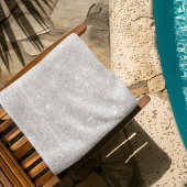 Silver Glitzer Texture White Sparkling Shiny Strandtuch