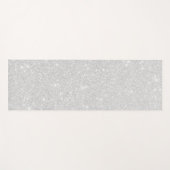 Silver Glitzer Texture White Sparkling Shiny Yogamatte (Vorderseite (Horizontal))