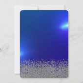 Silver Glitzer, Tiara, Diamonds Blue Einladung (Rückseite)
