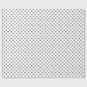 Silver Glitzer Tiny Heart Gemustert Wrapping Paper Geschenkpapier (Flach)