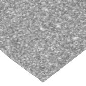 Silver Glitzer Tischdecke (Schrägansicht)