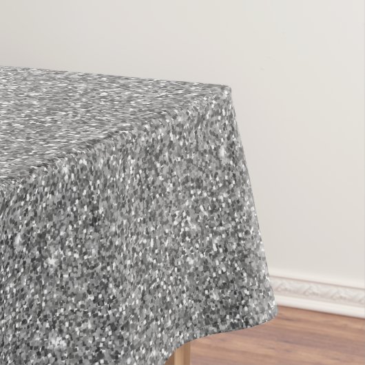 Silver Glitzer Tischdecke (Beispiel)