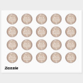 Silver Glitzer trifft Kraft Bath Bomb Labels Runder Aufkleber (Blatt)
