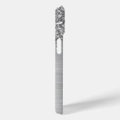 Silver Glitzer Tropfen Girly Glam Signatur Case-Mate iPhone Hülle (Rückseite / Rechts)