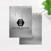 Silver Glitzer Tropfen Logo-Bildschirm (Schreibtisch)