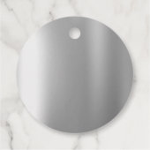 Silver Glitzer Tropfen Wedding Geschenkanhänger (Rückseite)