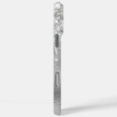 Silver Glitzer Tropfens Glam Signature Case-Mate iPhone Hülle (Rückseite / Rechts)