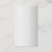 Silver Glitzer Tropfens Metallic Shine Makeup Arti Visitenkarte (Rückseite)