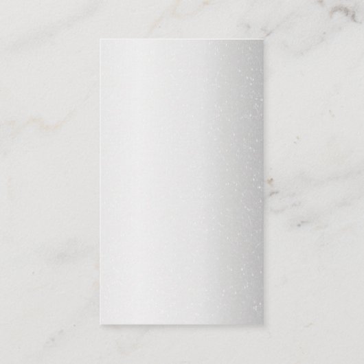 Silver Glitzer Tropfens Metallic Shine Makeup Arti Visitenkarte (Rückseite)