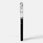 Silver Glitzer Tropfens Schwarze Glam Signatur Case-Mate iPhone Hülle (Rückseite / Links)