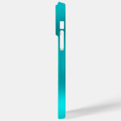 Silver Glitzer Turquoise Blue Girly Signature Case-Mate iPhone Hülle (Rückseite / Links)