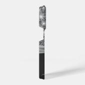 Silver Glitzer und Bow iPhone Hülle (Rechte Seite)