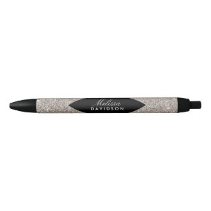 Silver Glitzer und Glamour Kugelschreiber