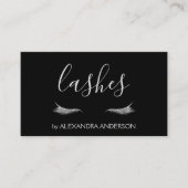 Silver Glitzer und Sparkle Eyelash Extension Visitenkarte (Vorderseite)