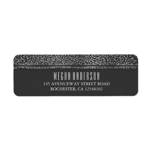 Silver Glitzer Vintag Glam Wedding (Vorne)