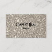 Silver Glitzer Visitenkarte (Vorderseite)