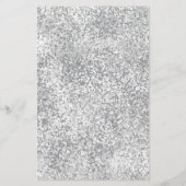 Silver Glitzer Wedding Gedicht Vielen Dank für Ihr (Rückseite)