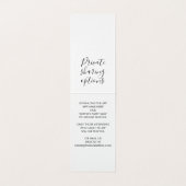 Silver Glitzer Wedding Party Hashtag Sign Card (Innenseite Aufgefaltet)
