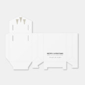 Silver Glitzer Weihnachten Geschenkschachtel (Ungefaltet)