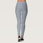 Silver Glitzer Weihnachten Leggings (Rückseite)