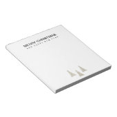 Silver Glitzer Weihnachten Notizblock (angewinkelt)