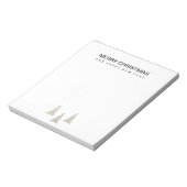 Silver Glitzer Weihnachten Notizblock (Rotiert)