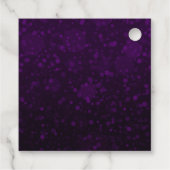 Silver Glitzer Weihnachtsbauble und Ribbon Geschenkanhänger (Rückseite)