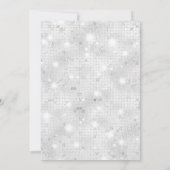Silver Glitzer Weihnachtskarte Karte (Rückseite)