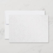 Silver Glitzer Wirbel + Rote Juwelen Hochzeit RSVP (Rückseite)