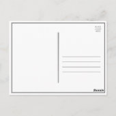 Silver Glitzern Look Vielen Dank Postkarte (Rückseite)