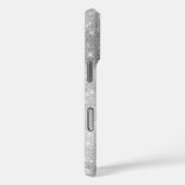 Silver Glitzy Chic Glam Sparkle Case-Mate iPhone Hülle (Rückseite / Rechts)