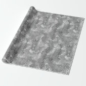 Silver Glitzy Glitzer Schlange Print Geschenkpapier (Ungerollt)