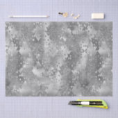 Silver Glitzy Glitzer Schlange Print Seidenpapier (Handwerk)