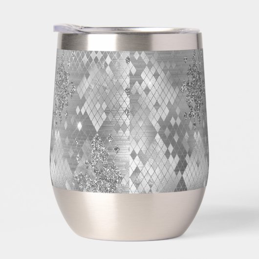 Silver Glitzy Glitzer Snake Skin (Rechts)