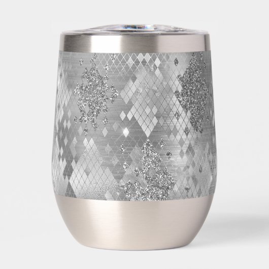 Silver Glitzy Glitzer Snake Skin (Vorderseite)