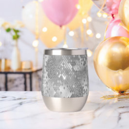 Silver Glitzy Glitzer Snake Skin