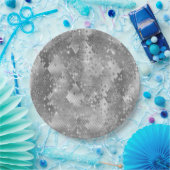 Silver Glitzy Glitzer Snake Skin Pappteller (Party)