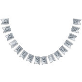 Silver God Bless 6 Briefe Name Taufkommunion Wimpelkette (Alle)