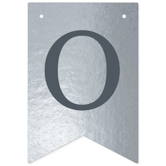 Silver God Bless 6 Briefe Name Taufkommunion Wimpelkette (Zweite Fahne)