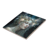 Silver Goddess Fantasy Art Fliese (Seite)
