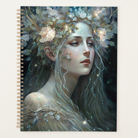 Silver Goddess Fantasy Art Planer (Vorderseite)