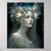 Silver Goddess Fantasy Art Poster (Vorne)