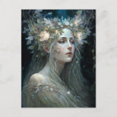Silver Goddess Fantasy Art Postkarte (Vorderseite)