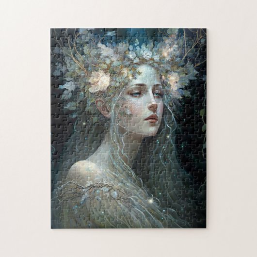Silver Goddess Fantasy Art Puzzle (Vertikal)