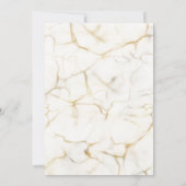 Silver & Gold Abstract Watercolor Wedding Einladung (Rückseite)