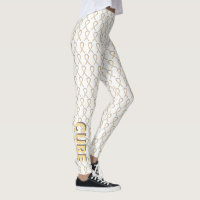 Silver & Gold Awareness Ribbon Angel Leggings