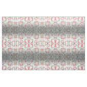 Silver Gold Black Leopard Print Pink Blume Stoff (Fat Quarter (45,7 x 55,9 cm))