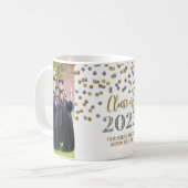 Silver Gold Class of 2025 Coffee Tasse (Vorderseite Links)