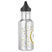 Silver/Gold Confetti Monogramm Trinkflasche (Links)