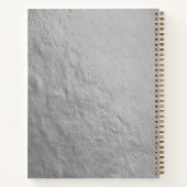 Silver & Gold Custom Foto Notebook Notizblock (Rückseite)